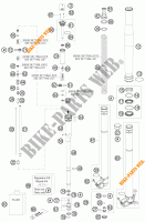 FORCELLA ANTERIORE (COMPONENTI) per KTM 690 RALLY FACTORY REPLICA 2009