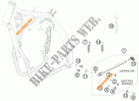 CAVALLETTO LATERALE / CENTRALE per KTM 530 EXC 2010