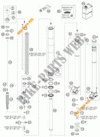 FORCELLA ANTERIORE (COMPONENTI) per KTM 525 EXC RACING 2007