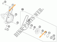 POMPA ACQUA per KTM RC 390 WHITE ABS 2015