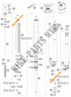 FORCELLA ANTERIORE (COMPONENTI) per KTM 525 EXC 2007
