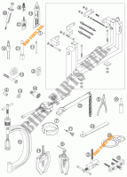 UTENSILI SPECIFICI (MOTORE) per KTM 525 EXC 2007