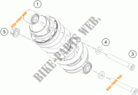 AMMORTIZZATORE per KTM RC 390 WHITE ABS 2015