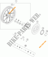 RUOTA ANTERIORE per KTM RC 390 WHITE ABS 2015