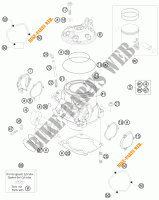 CILINDRO / TESTA per KTM 300 EXC 2012