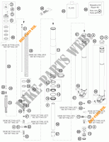 FORCELLA ANTERIORE (COMPONENTI) per KTM 300 EXC 2012