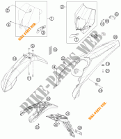 PLASTICHE per KTM 300 EXC 2012