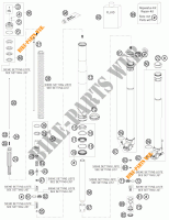 FORCELLA ANTERIORE (COMPONENTI) per KTM 300 EXC 2011