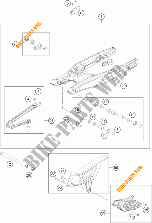 FORCELLONE per KTM 250 EXC-F 2018