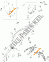 PLASTICHE per KTM 250 EXC-F 2016