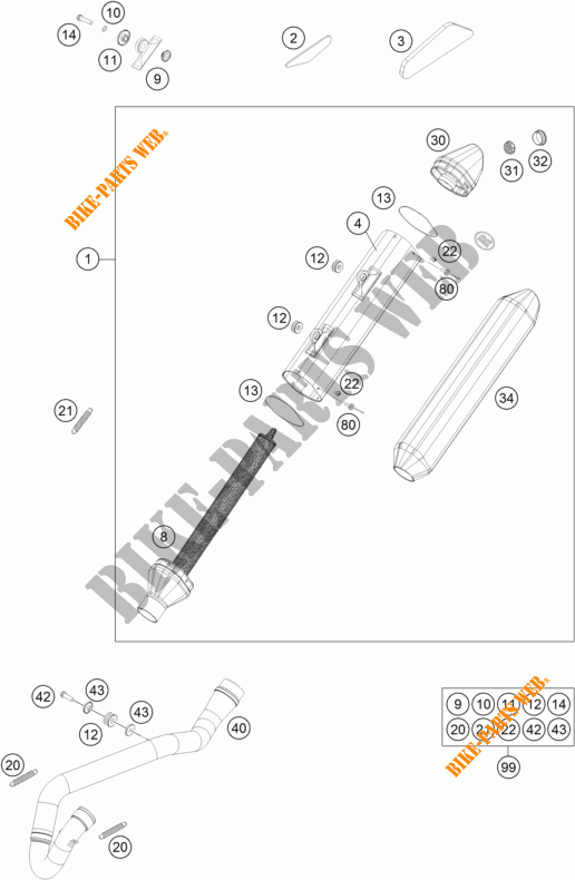 SCARICO per KTM 250 EXC-F 2016