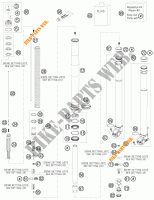 FORCELLA ANTERIORE (COMPONENTI) per KTM 250 EXC-F 2014