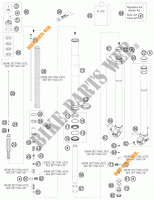 FORCELLA ANTERIORE (COMPONENTI) per KTM 250 EXC-F 2012
