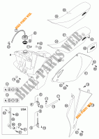 SERBATOIO / SELLA per KTM 125 EXC SIX-DAYS 2003