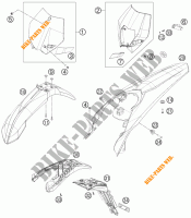 PLASTICHE per KTM 125 EXC SIX-DAYS 2012