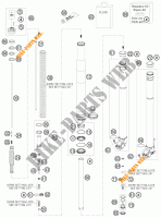 FORCELLA ANTERIORE (COMPONENTI) per KTM 125 EXC SIX-DAYS 2008