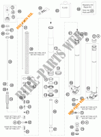 FORCELLA ANTERIORE (COMPONENTI) per KTM 125 EXC CHAMPION EDITION 2010
