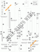 FORCELLA ANTERIORE (COMPONENTI) per KTM 125 EXC 2011