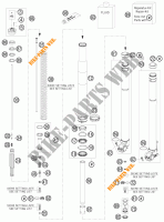 FORCELLA ANTERIORE (COMPONENTI) per KTM 125 EXC 2009