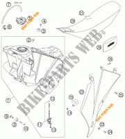 SERBATOIO / SELLA per KTM 450 EXC FACTORY RACING 2007