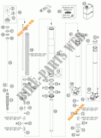 FORCELLA ANTERIORE (COMPONENTI) per KTM 450 EXC FACTORY RACING 2007