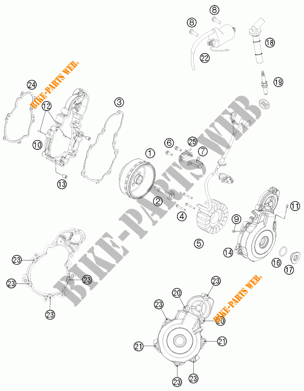 ACCENSIONE per KTM 350 EXC-F FACTORY EDITION 2015