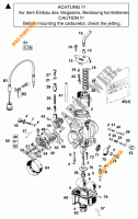 CARBURATORE per KTM 400 SXC 2000