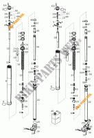 FORCELLA ANTERIORE (COMPONENTI) per KTM 400 SXC 2000