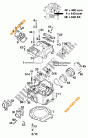 TESTA CILINDRO per KTM 400 SXC 2000