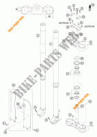 FORCELLA ANTERIORE / PIASTRA STERZO INFERIORE per KTM 450 EXC RACING SIX DAYS 2004