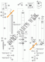 FORCELLA ANTERIORE (COMPONENTI) per KTM 450 EXC RACING 2007