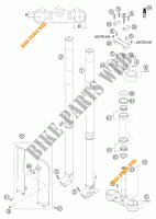 FORCELLA ANTERIORE / PIASTRA STERZO INFERIORE per KTM 450 EXC RACING 2004