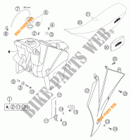 SERBATOIO / SELLA per KTM 450 EXC RACING 2004