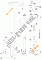 FORCELLA ANTERIORE / PIASTRA STERZO INFERIORE per KTM 450 EXC 2010