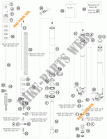 FORCELLA ANTERIORE (COMPONENTI) per KTM 450 EXC 2010