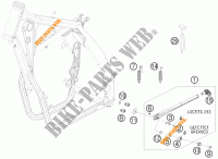 CAVALLETTO LATERALE / CENTRALE per KTM 400 EXC 2011
