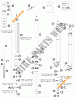 FORCELLA ANTERIORE (COMPONENTI) per KTM 400 EXC 2011