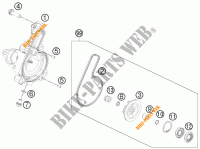 POMPA ACQUA per KTM RC 200 BLACK NON ABS 2015