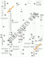 FORCELLA ANTERIORE (COMPONENTI) per KTM 350 EXC-F SIX DAYS 2012