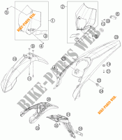PLASTICHE per KTM 350 EXC-F SIX DAYS 2012