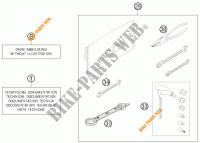 UTENSILI / MANUALE / OPZIONI per KTM 350 EXC-F SIX DAYS 2012