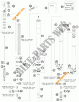 FORCELLA ANTERIORE (COMPONENTI) per KTM 350 EXC-F 2013