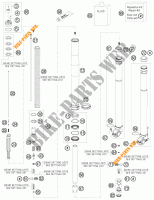 FORCELLA ANTERIORE (COMPONENTI) per KTM 350 EXC-F 2012