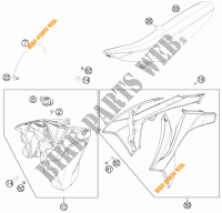 SERBATOIO / SELLA per KTM 350 EXC-F 2012