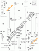 FORCELLA ANTERIORE (COMPONENTI) per KTM 250 EXC FACTORY EDITION 2011