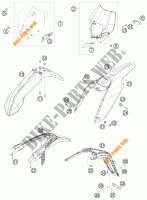 PLASTICHE per KTM 250 EXC FACTORY EDITION 2011