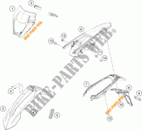 PLASTICHE per KTM 250 EXC SIX-DAYS 2017