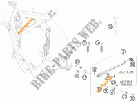 CAVALLETTO LATERALE / CENTRALE per KTM 250 EXC SIX-DAYS 2010