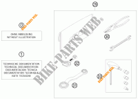 UTENSILI / MANUALE / OPZIONI per KTM 250 EXC SIX-DAYS 2010