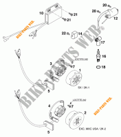 ACCENSIONE per KTM 250 EXC MARZOCCHI/OHLINS 13LT 1997